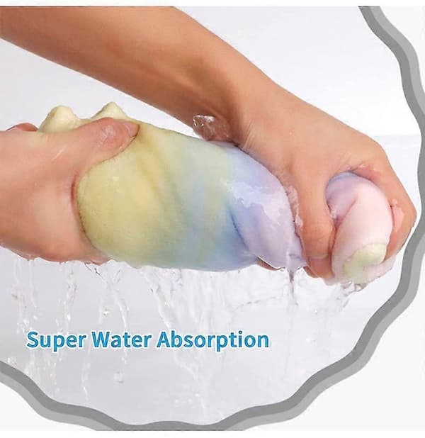 2-pak mikrofiberhårhåndklæde-wrap regnbue hurtigtørrende superabsorberende twist-turban tørrehætter A