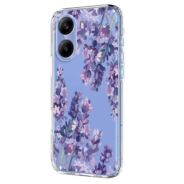 Blommönster Målat TPU-telefonfodral för Redmi Turbo 4 5G / Poco C71 4G