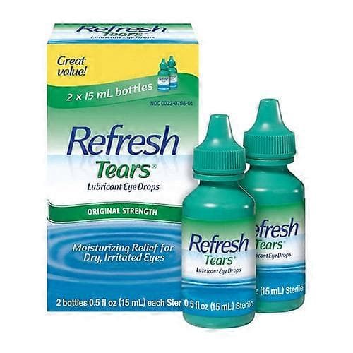 Refresh Tears smørende øyedråper, 2 x 15 ml (pakke med 1) A XXS