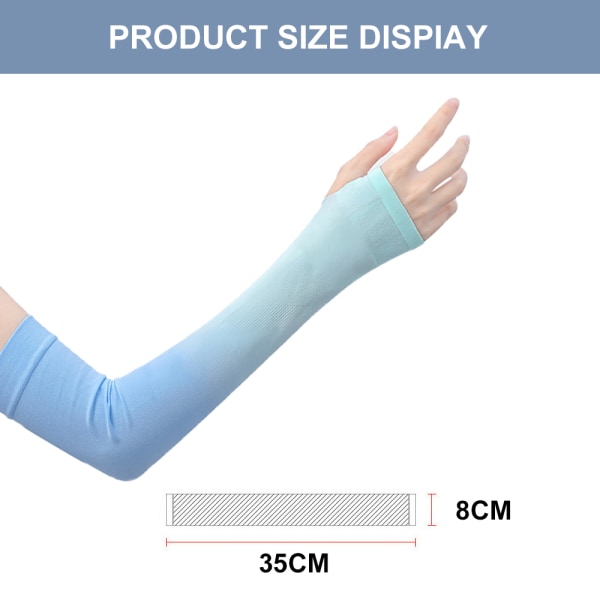 UV solbeskyttelsesarmærmer til at dække arme til kvinder mænd