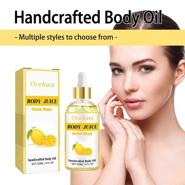 Fugtgivende Mango Kropsolie til Blød, Elastisk Hud Dyb Fugt & Afslappende Massage (120ml) A