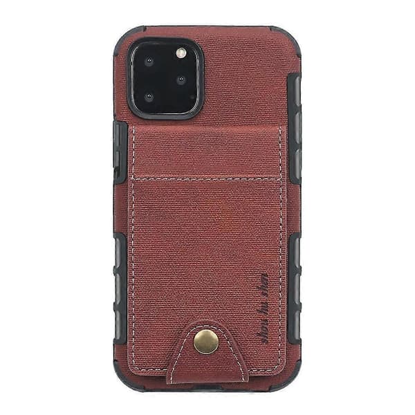 PU lædercover til Samsung Note8 stødsikkert etui med kortplads brun Kds-2247
