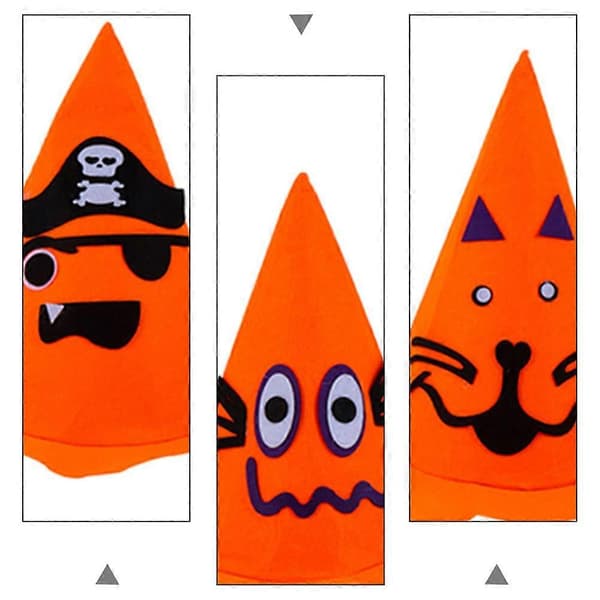 Kreativ pumpahatt för Halloweenfestdekoration 6-pack A