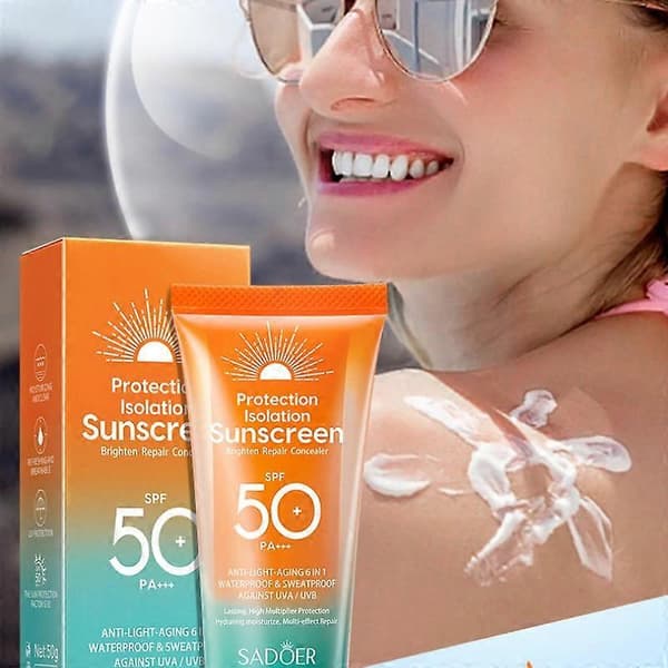 Dobbelt-rør Multi-effekt Isolerende Solcreme, UV Solcreme Lotion, Langvarig Solbeskyttelse A