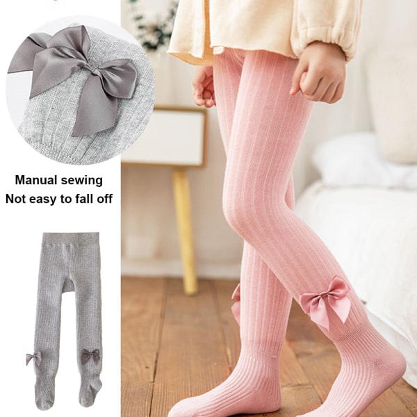 Vintertights for små jenter, ugjennomsiktige strømpebukser, elastiske varmetights