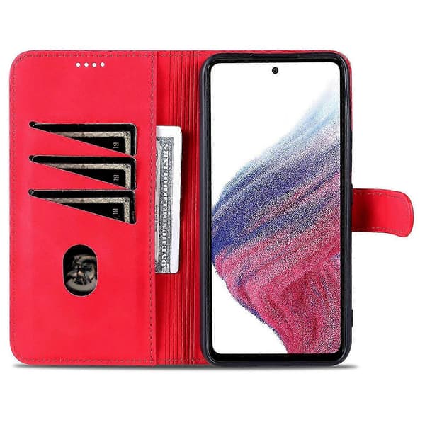 För Samsung Galaxy A55 5G Läderfodral Plånboksfodral Magnetlås-2025 A