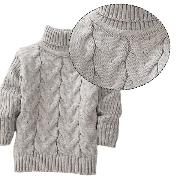 Pojkar Flickor Långärmad Grov Varm Pullover Topp Tröja