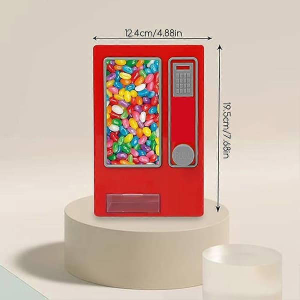 Retro Min søt salgsautomat multifunksjonell tyggegummi nøttedispenser egnet for tyggegummi godteri søtsaker A