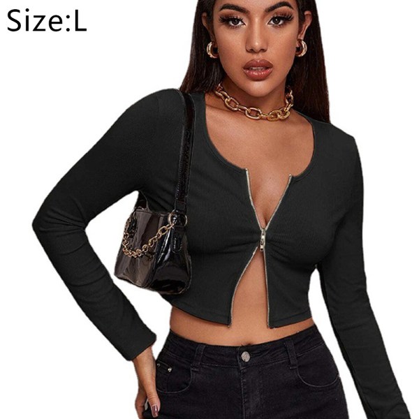 Long Sleeve V Neck Shirts Fall Slim Fit Ribbed Basic Top