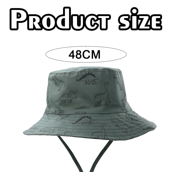 Toddler Bucket Hat Sommar Barn Strandhattar Bred Brätte Utomhuslek