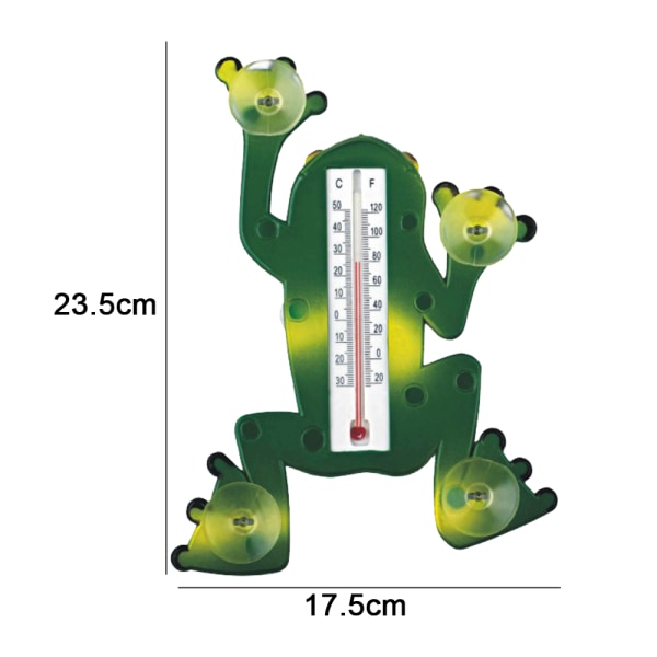 Cartoon frog sucker thermometer indoor and outdoor thermometer