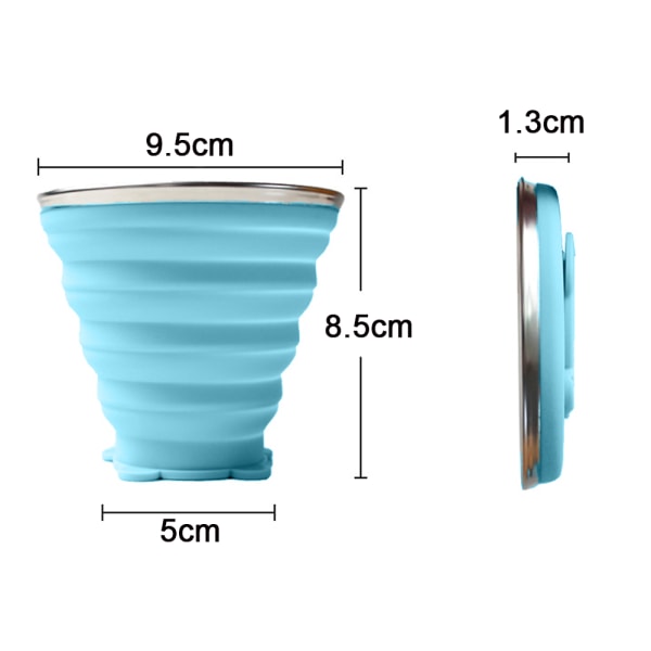 Silicone Collapsible Travel Cup - Silicone Folding Camping Cup