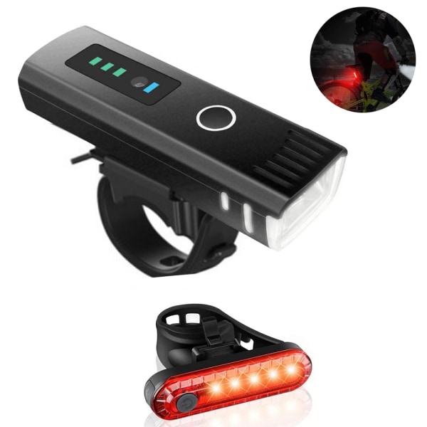 Cykellampset, USB-laddningsbart cykellampset LED-cykel