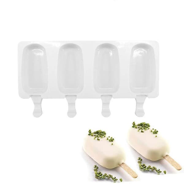 1 stk. silikoneisform, silikoneispinneform, genanvendelig ispindemaskine med træ, BPA-fri A