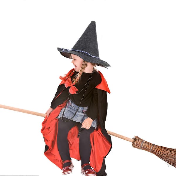 Halloween heksehue cosplay-hat til dekorationsfest Halloween-tilbehør A