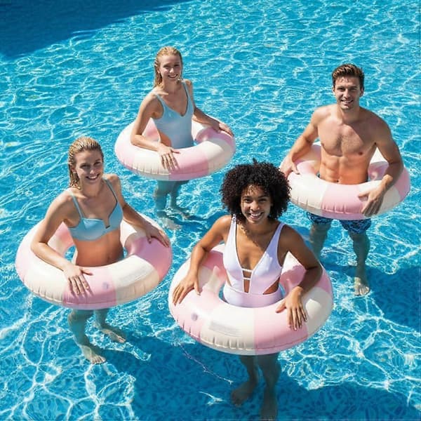 Oppustelige Pool Flydere Svømmeringe Pool Flydelegetøj Strand Svømmefest Legetøj A