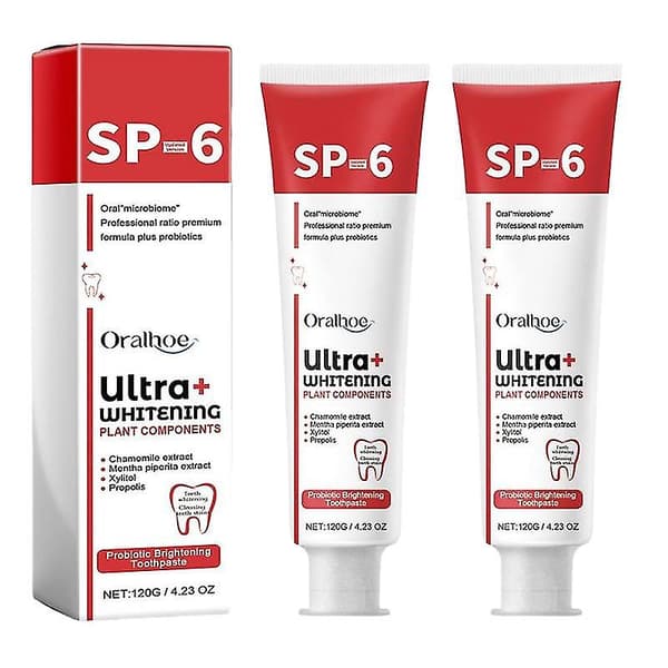 120g Sp-6 Probiotika Lysnende Hvid Tandpasta A