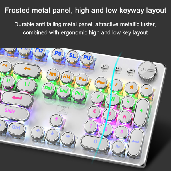 Gaming Keyboard Kablet flydende tastatur Ergonomisk