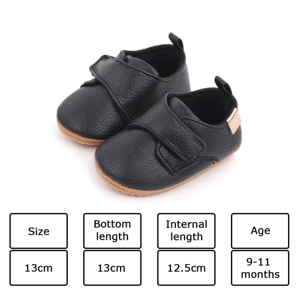 Baby Gutter Jenter Sneaker Småbarn Slip On Anti-skli Newborn First Walkers Godterisko i 0-18 måneder