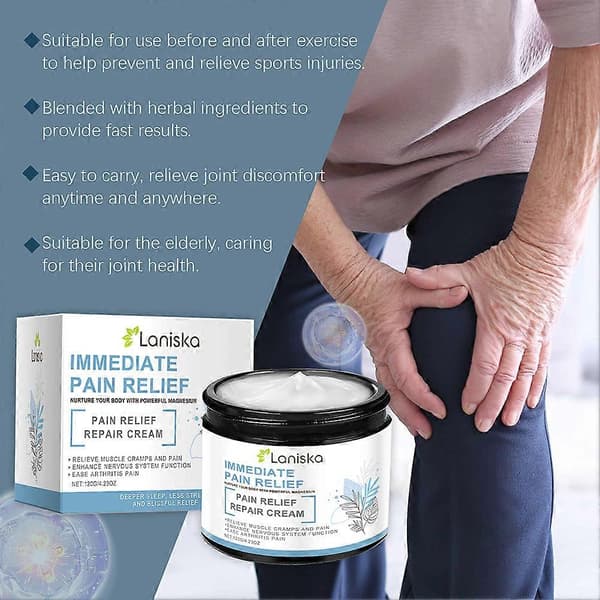 Magnesium-smärtlindrande kräm Lindra smärta Lindra stelhet Massagekräm för kvinnor och män A