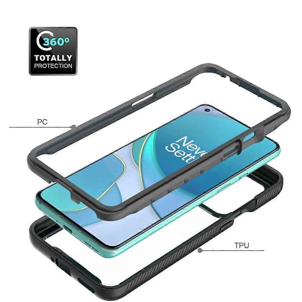 OnePlus 9 Starry Sky Solid Color -sarjan iskunkestävä PC + TPU suojakotelo