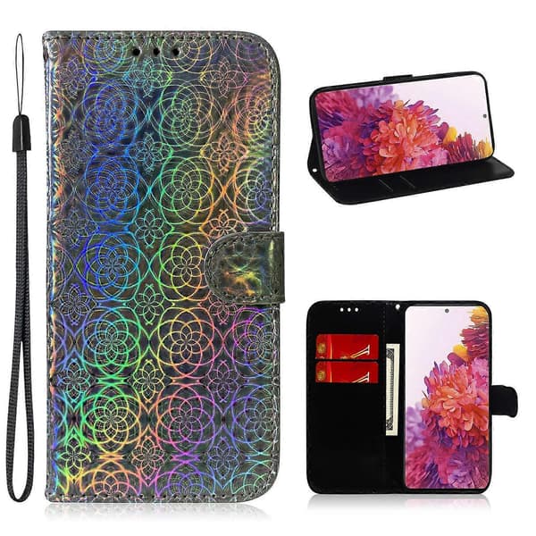 Blomstermønster Magnetisk Læder Stand Etui til Samsung Galaxy S20 FE/S20 Fan Edition/S20 FE 5G/S20 F A