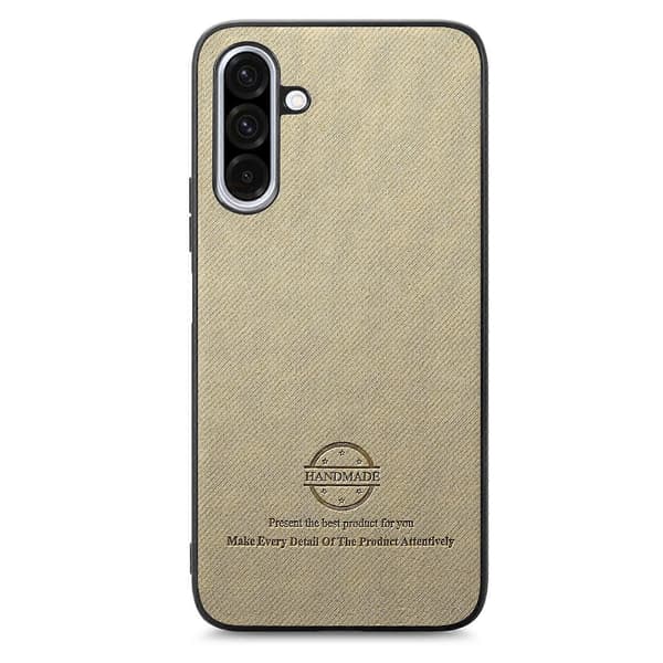 Twill Fabric Leather Skin Bakdeksel til Samsung Galaxy A16