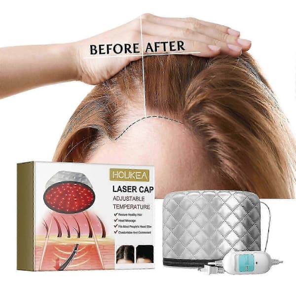 Elektrisk värmemössa för hårreparation, djupkonditionering av hårbottenmassage, förtjockning A