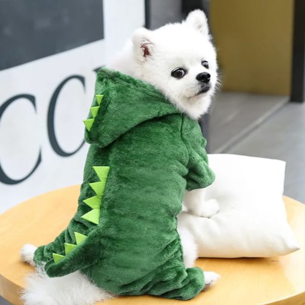 Koralli alas pentu puku sarjakuva koira dinosaurus puku