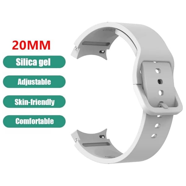 Passer for Samsung Galaxy Watch 5/Watch 5 Pro Sport S/M Hvit