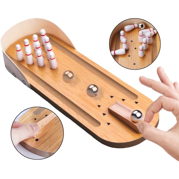Mini Bowling Sett Bordplate Bowling Game - Sofabord