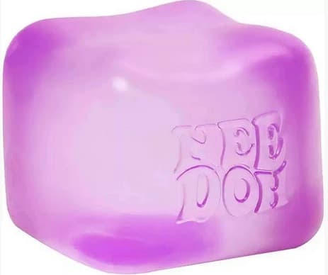 Schylling NeeDoh Nice Cube - Sensorisk klemmelegetøj med super solid klemme lilla