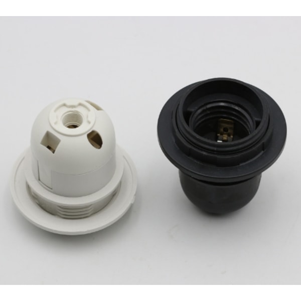 E27 Lamphållare för vägglampor, lampskärmsring med tjock plastkonstruktion som säkerställer värmebeständighet och enkel installation, kompatibel med