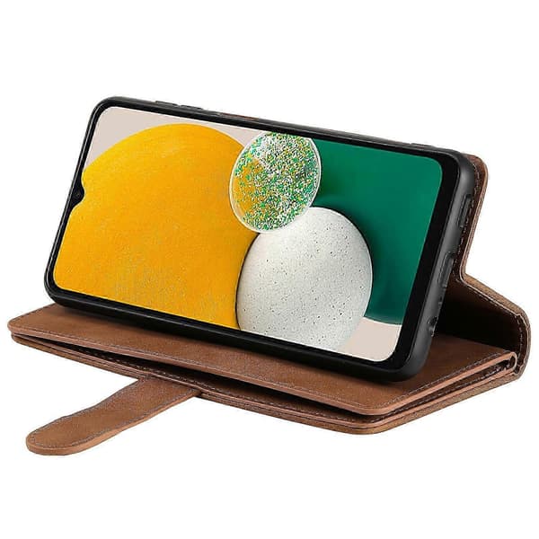 Till Samsung Galaxy A55 5G Läderfodral 9 Kortfack Folio Telefonfodral A