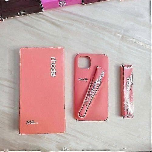 Rhode Lip Gloss Vadelma Puhelinkotelo iPhone 16 15 14 13 12 11 Pro Maxille (Peach Pit, 14 Pro Max)