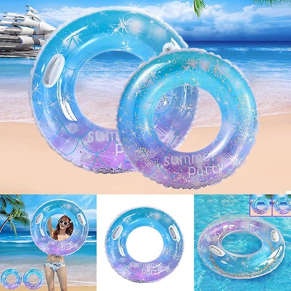 Uppblåsbara poolflottar Färgglada poolflottar Strandflottleksaker Babysimring för utomhusbruk A