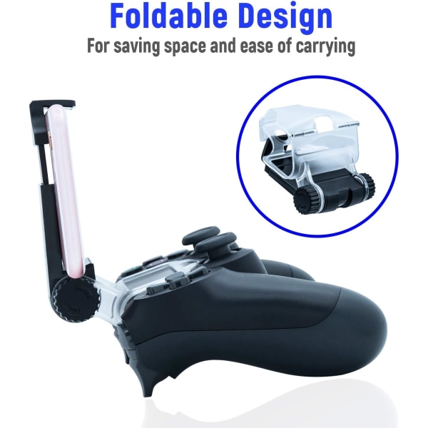 Mcbazel Smartphone Clip Holder Clamp Hållare för PS4/PS4 Slim/PS4 Pro Controller