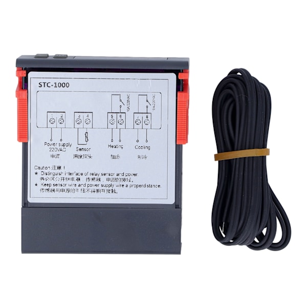 Smart Temperaturregulator NTC Sensor Justerbar Digital Display Termostat 220VAC ‑50‑99 Grader