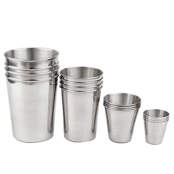 4/2 st set 30/70/180/320 ml utomhus rostfria koppar shots set miniglas för (Set 2-70 ml)