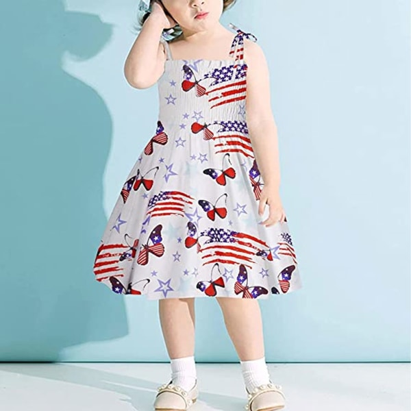 Toddler Baby Girls 4 juli Outfit Independence Day 100cm