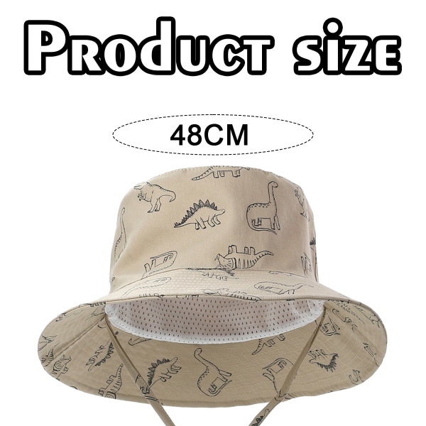 Toddler Bucket Hat Sommer Børne Strandhatte Bred Skygge Udendørs Leg