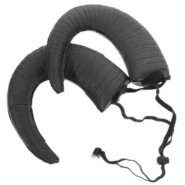 Halloween Horns Hodeplagg for karnevalsfest Justerbar Halloween Hodeplagg Svart A