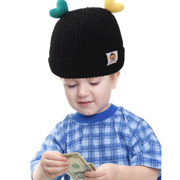 Kids Beanie Hat Talvihatut pojille tytöille, neulottu cap
