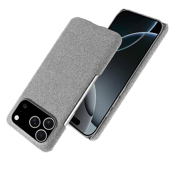 Kompatibel med iPhone 17 Pro Mobilskal Tygtextur Anti-Rep Skyddande PC Baksida A