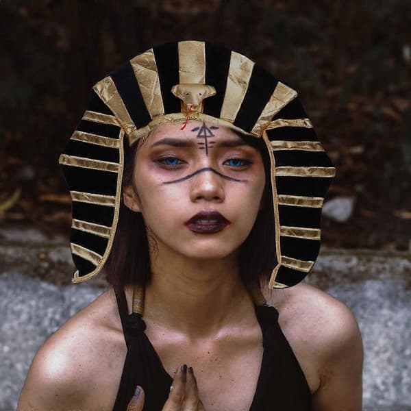 Egyptisk hovedbeklædning Halloween-hat til dekoration Voksne Cosplay-tilbehør A
