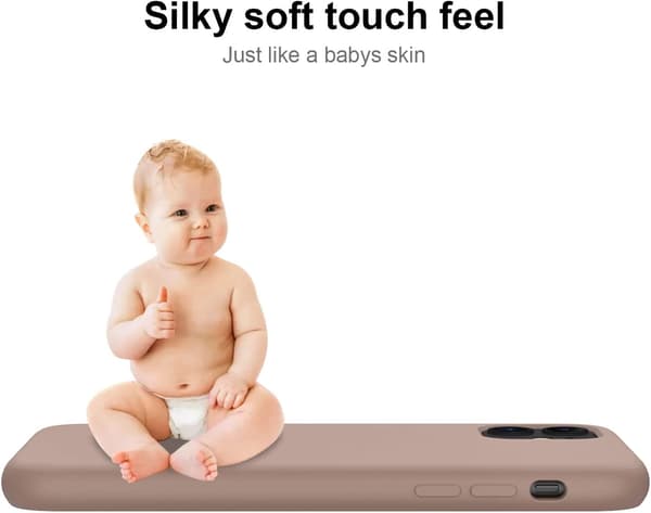 iPhone xr Deksel med Skjermbeskytter, Myk Flytende Silikon