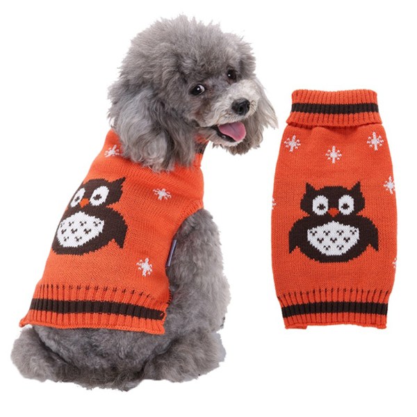 Lemmikkien talven lämpimät vaatteet Halloween Pöllö koiran villapaita Nalle
