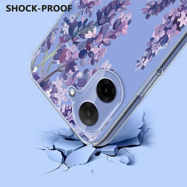 Blommönster Målat TPU-telefonfodral för Redmi A5 4G 171,7 mm / Poco C71 4G