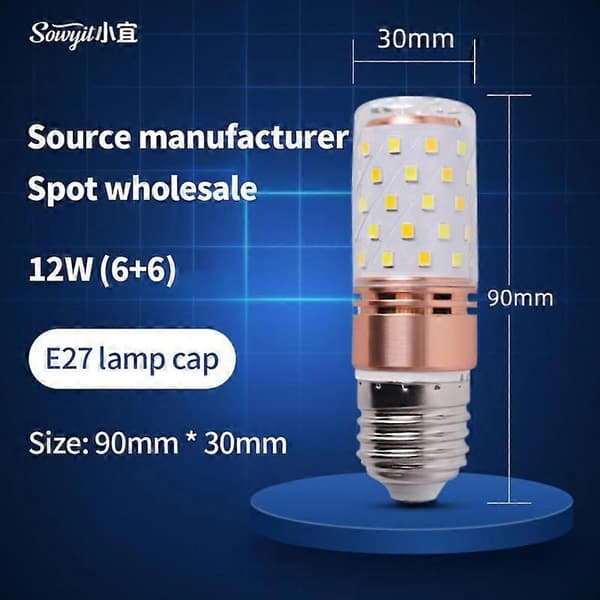 Kedia E27 E14 LED Majspære Stearinlys Pære 220V Lampada Lampe Lysekrone Stearinlys LED Lys