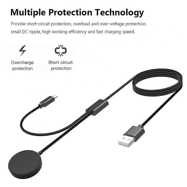 Ny 2-i-1 Type-C PD Smart Hurtigladekabel Smartklokke Trådløs Laderadapter